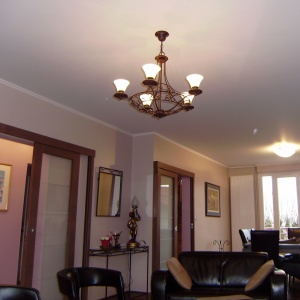 blanc mat salon lisses corniches