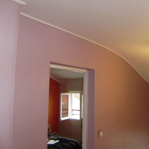 douces courbes - Abaissement du volume sur palier de cage d'escalier (efficacité et esthétique)